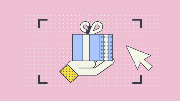 Покупка подарка онлайн в PNG, SVG