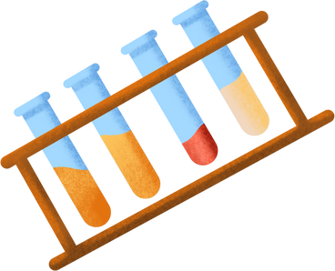 laboratory flasks with liquids PNG, SVG