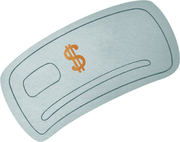 bank check with dollar symbol Illustration in PNG, SVG