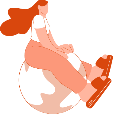 Femme sur un ballon PNG, SVG