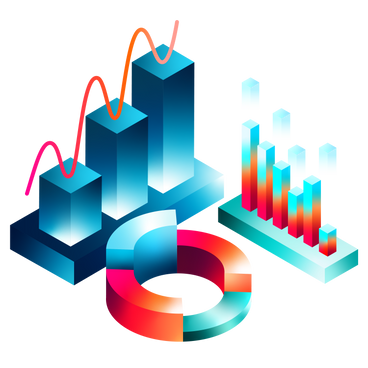 Data analyst infographics and statistics PNG, SVG