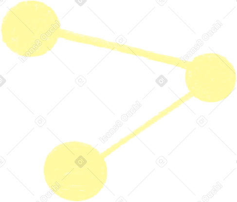 yellow atoms PNG, SVG