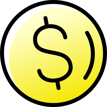 Gelbe dollarmünze PNG, SVG