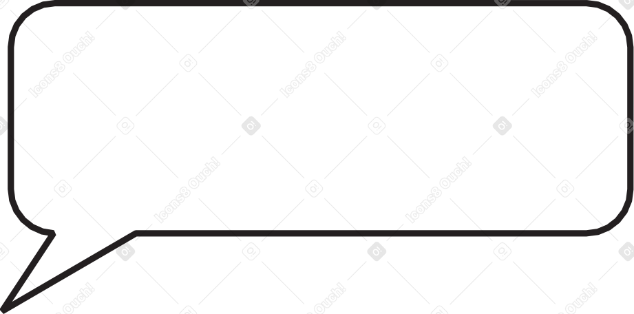 bocadillo de diálogo rectangular PNG, SVG