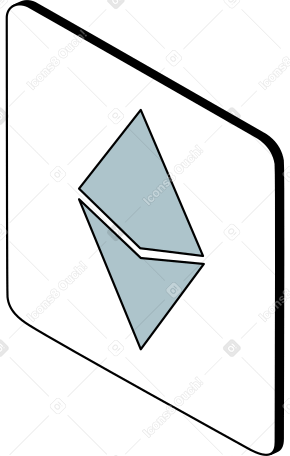 ethereum icon Illustration in PNG, SVG