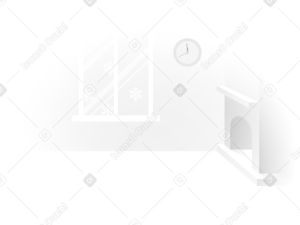 background with fireplace Illustration in PNG, SVG
