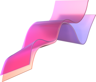 다채로운 왜곡에 떠있는 리본 PNG, SVG