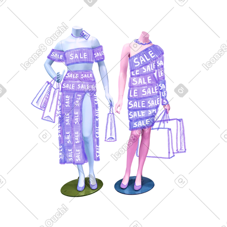 销售广告中的女性模特 PNG, SVG