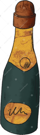 bottle of champagne PNG、SVG