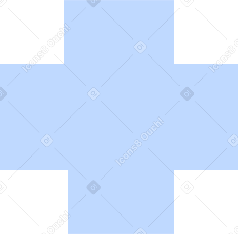 blue cross PNG、SVG