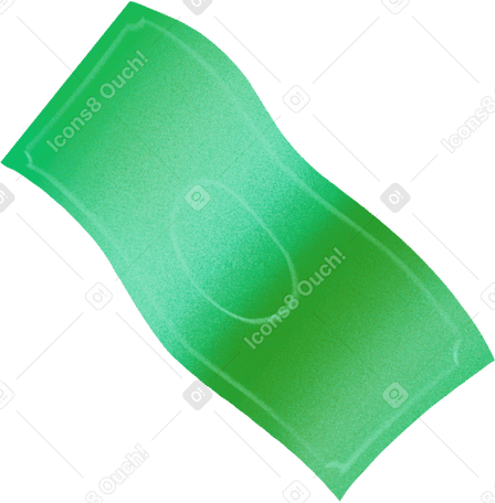Зеленая банкнота в PNG, SVG