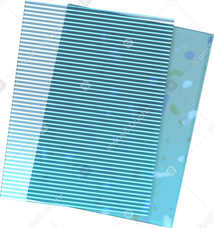 3D 다양한 패턴의 단색 플라스틱 카드 PNG, SVG