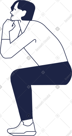 man sitting PNG, SVG