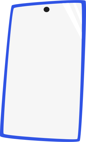 Illustration téléphone bleu aux formats PNG, SVG