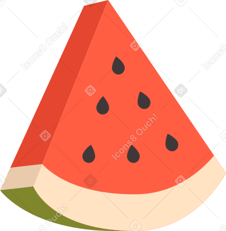 watermelon slice Illustration in PNG, SVG