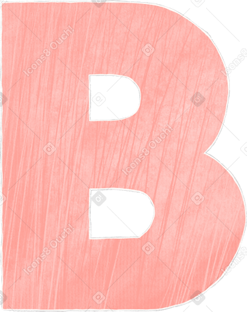 pink letter b в PNG, SVG