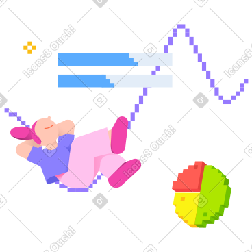 Female analyst and charts with analytics PNG, SVG