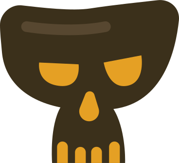 Cráneo aterrador PNG, SVG