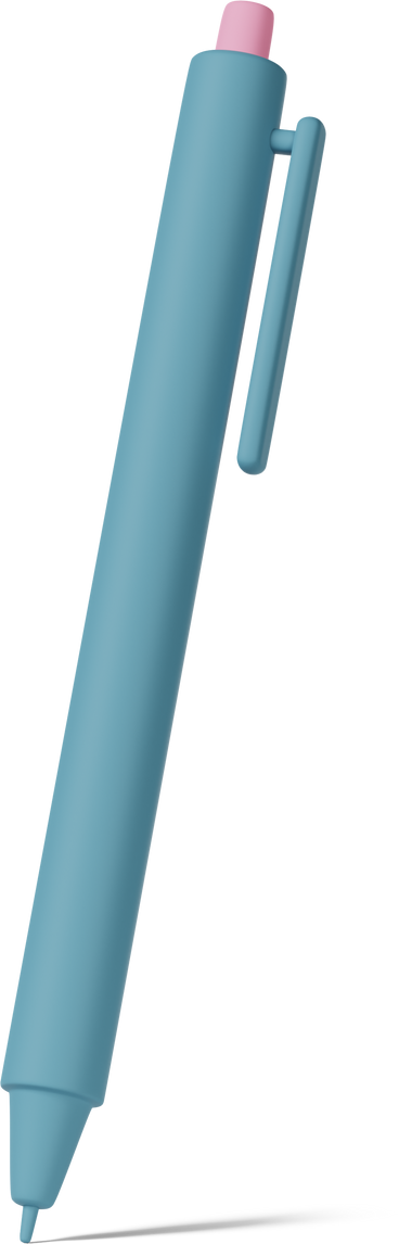 blue pen PNG, SVG