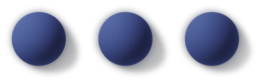 Symbol mit drei blauen punkten PNG, SVG