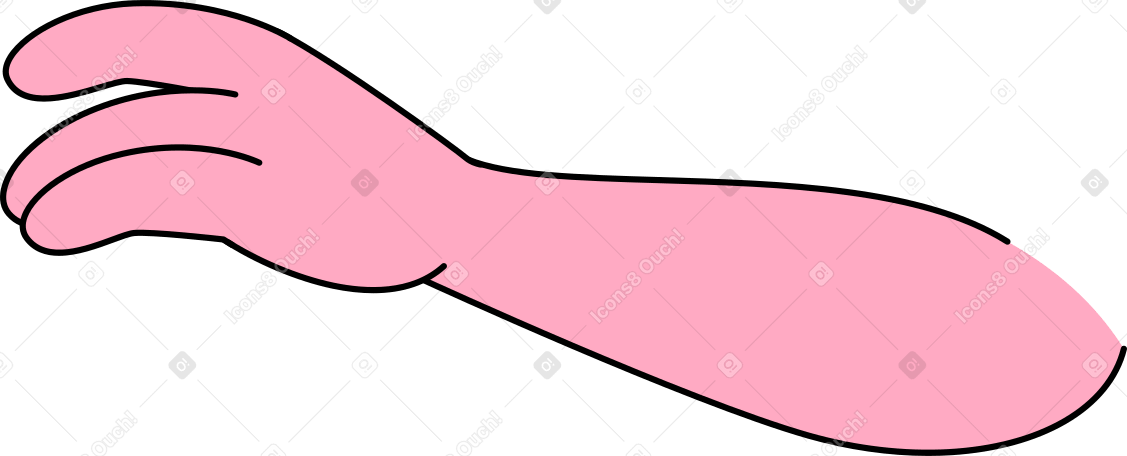 arm with hand PNG, SVG