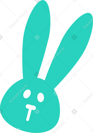 rabbit green PNG, SVG