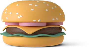 burger straight PNG, SVG