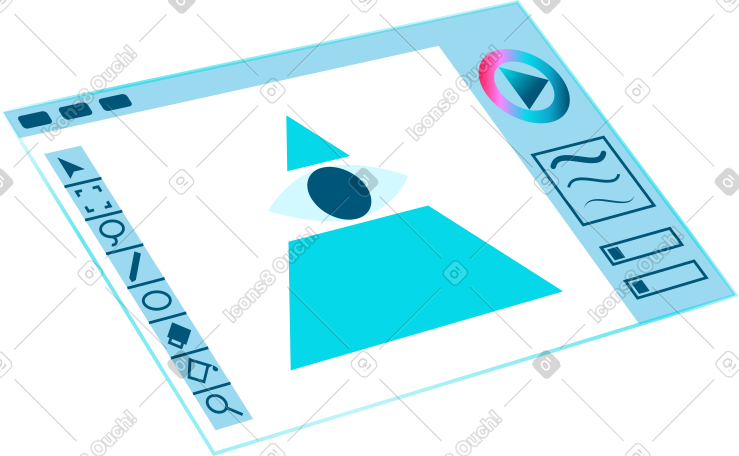 Graphics program interface PNG, SVG