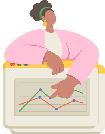 woman with browser PNG, SVG