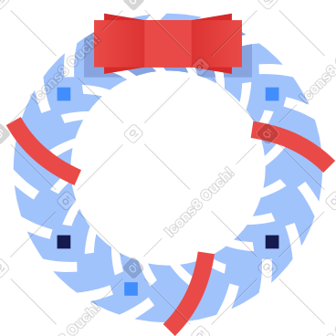 Christmas wreath PNG, SVG