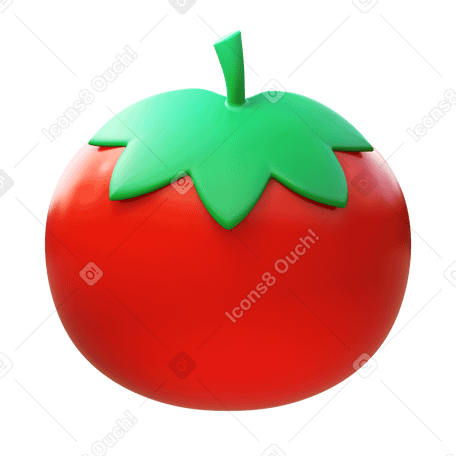 3D tomato PNG, SVG