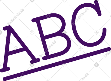 刻字 abc 文本 PNG, SVG