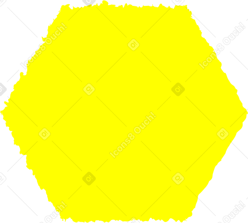 hexagon yellow Illustration in PNG, SVG