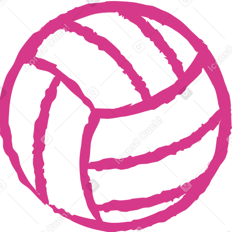 volleyball ball Illustration in PNG, SVG
