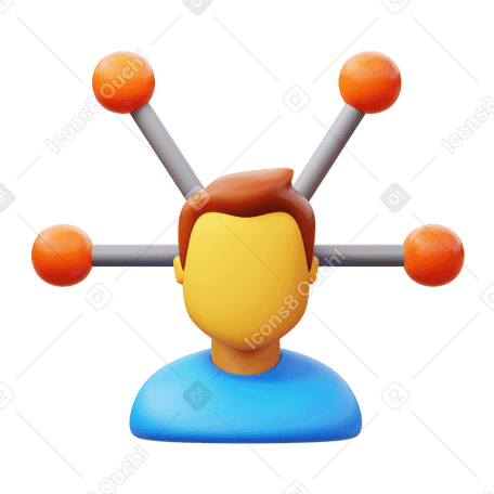 3D customer insights manager PNG, SVG