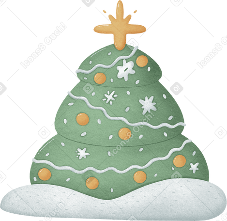 Рождественская елка в PNG, SVG