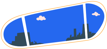 Kingdom window with airplane PNG, SVG