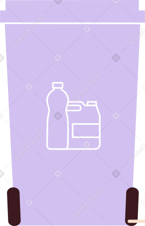 塑料垃圾桶 PNG, SVG