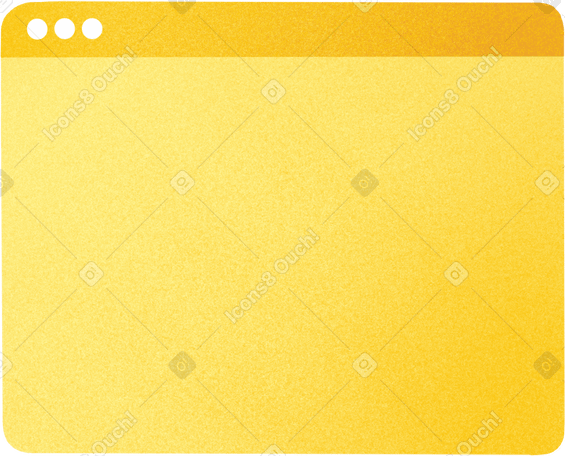 yellow browser screen Illustration in PNG, SVG