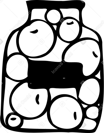 과일이 담긴 항아리 PNG, SVG
