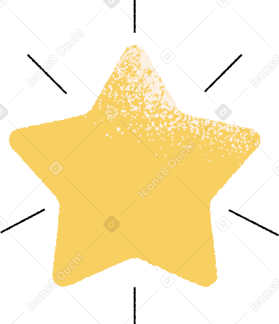 star with line Illustration in PNG, SVG