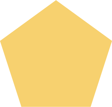 yellow pentagon PNG, SVG