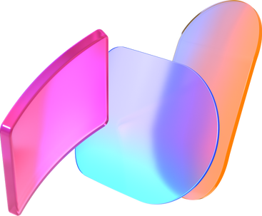 plastic rectangle and two gradient lenses PNG, SVG
