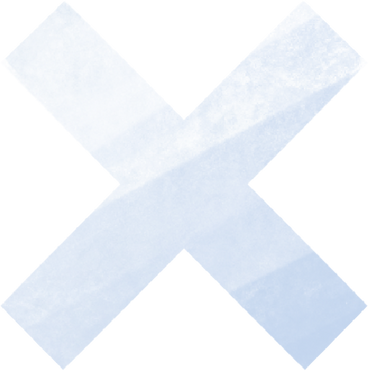 white cross as a cross-over or prohibition PNG, SVG
