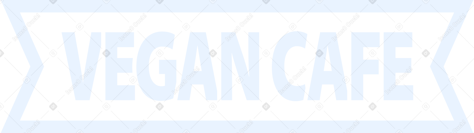 veganes café-zeichen PNG, SVG