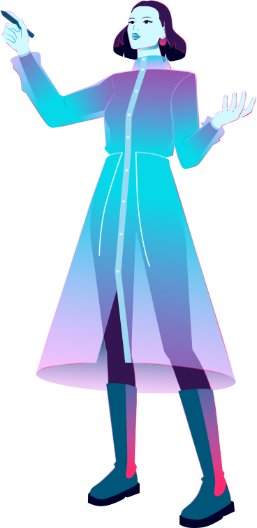 woman with a pen PNG, SVG