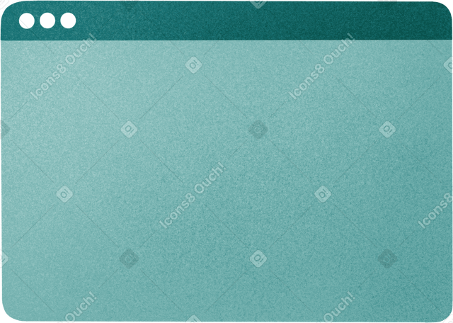 green browser screen Illustration in PNG, SVG