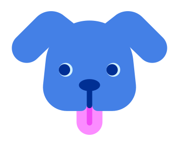 sticker cute dog PNG, SVG