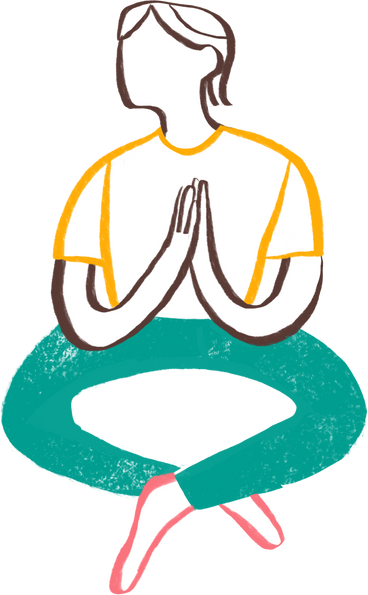 person sitting in a yoga pose PNG, SVG
