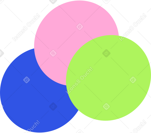 color circles Illustration in PNG, SVG